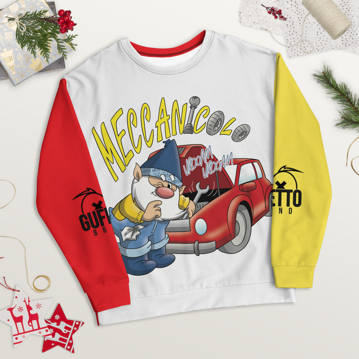 Felpa unisex Uomo/Donna MECCANICOLO - Gufetto Brand 