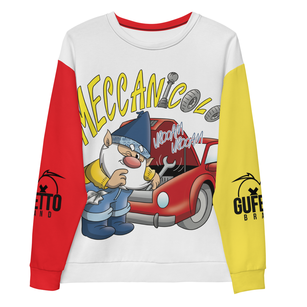 Felpa unisex Uomo/Donna MECCANICOLO - Gufetto Brand 