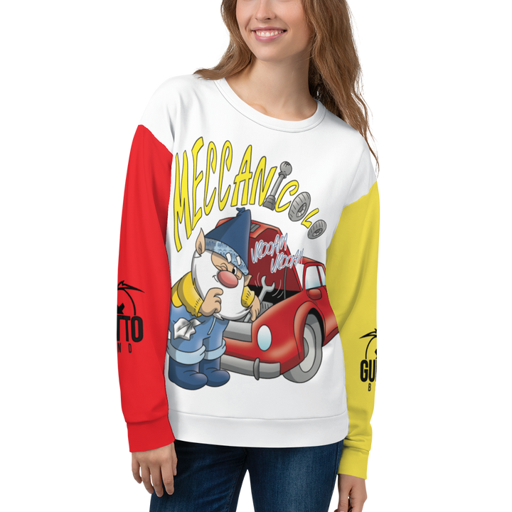 Felpa unisex Uomo/Donna MECCANICOLO - Gufetto Brand 