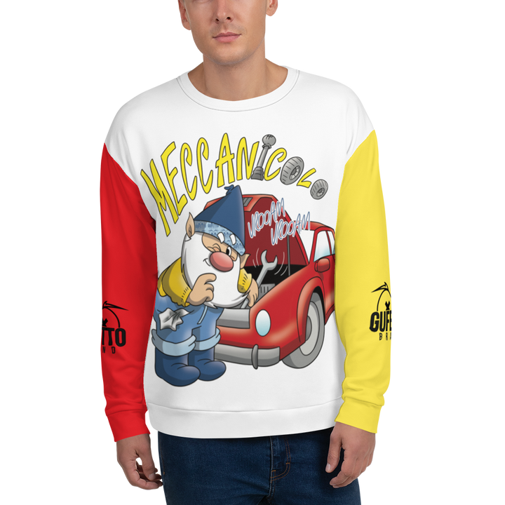 Felpa unisex Uomo/Donna MECCANICOLO - Gufetto Brand 