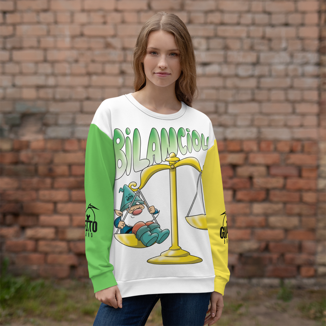 Felpa unisex Uomo/Donna BILANCIOLO - Gufetto Brand 