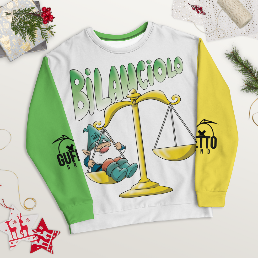 Felpa unisex Uomo/Donna BILANCIOLO - Gufetto Brand 