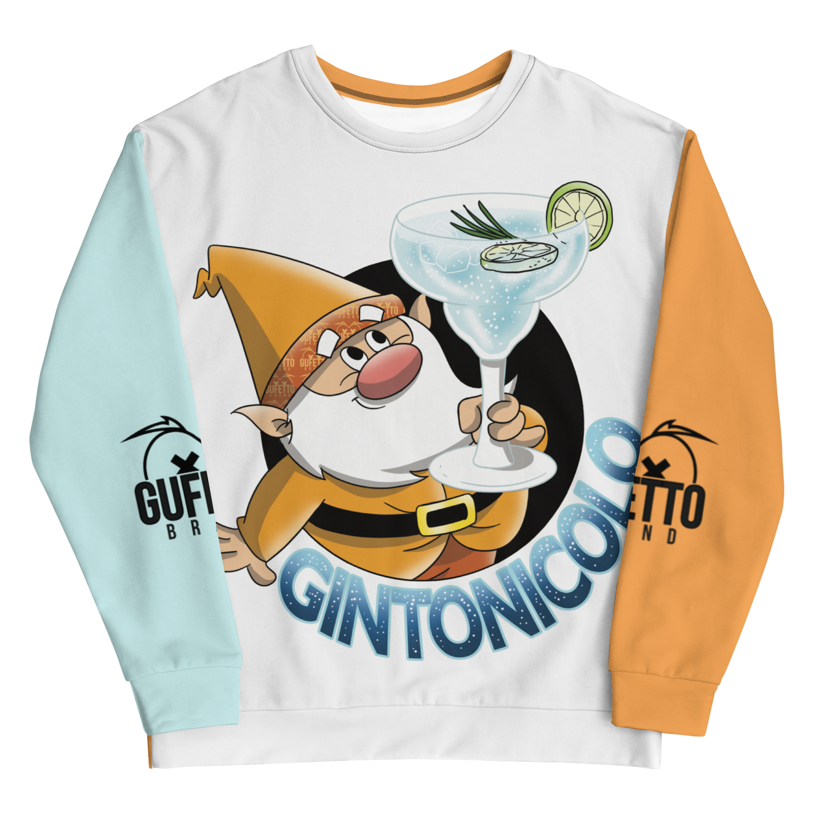 Felpa unisex Uomo/Donna GINTONICOLO - Gufetto Brand 