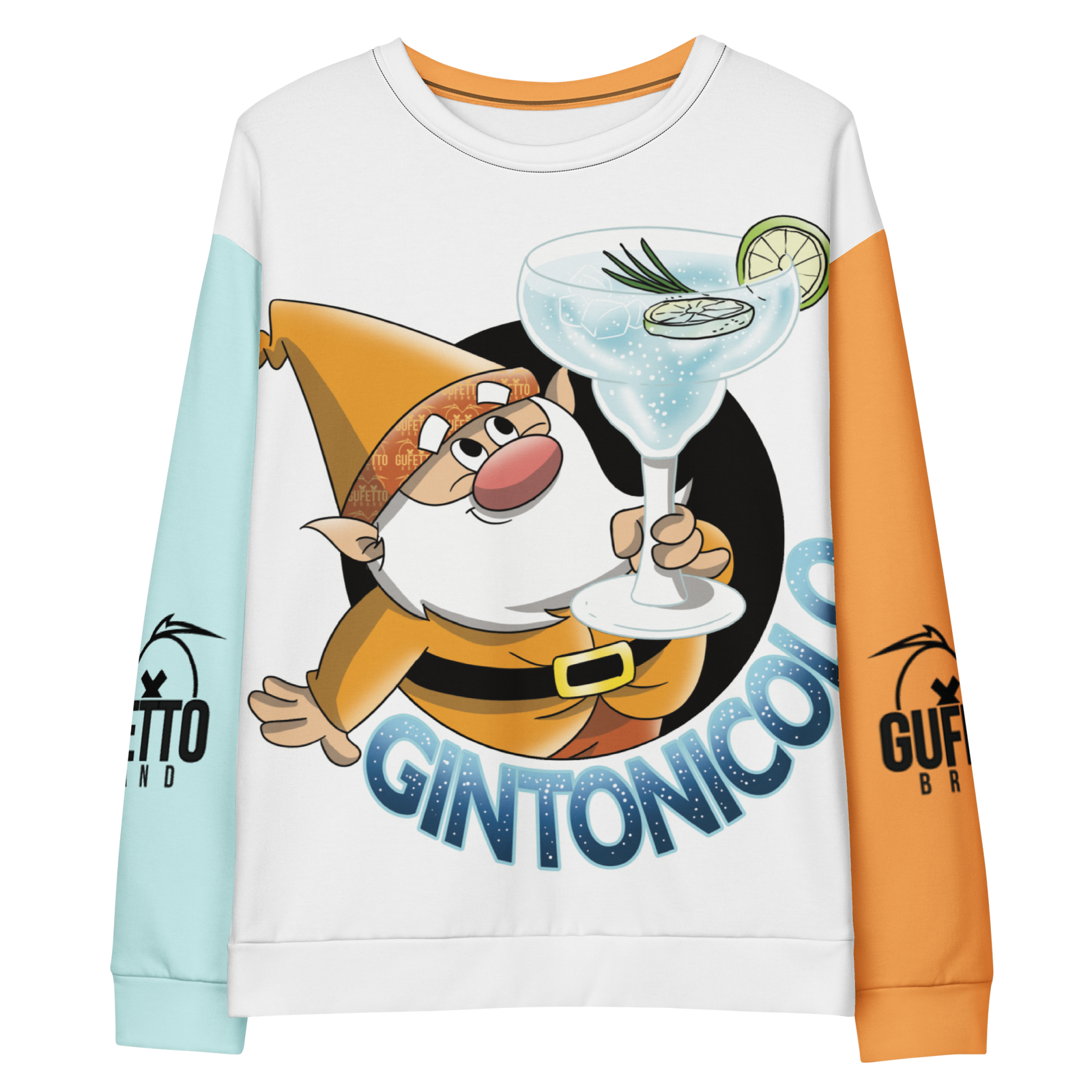 Felpa unisex Uomo/Donna GINTONICOLO - Gufetto Brand 
