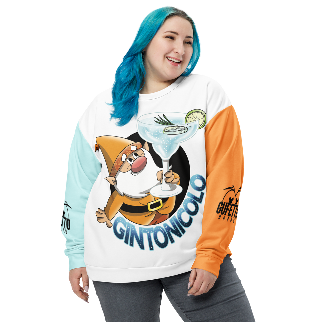 Felpa unisex Uomo/Donna GINTONICOLO - Gufetto Brand 