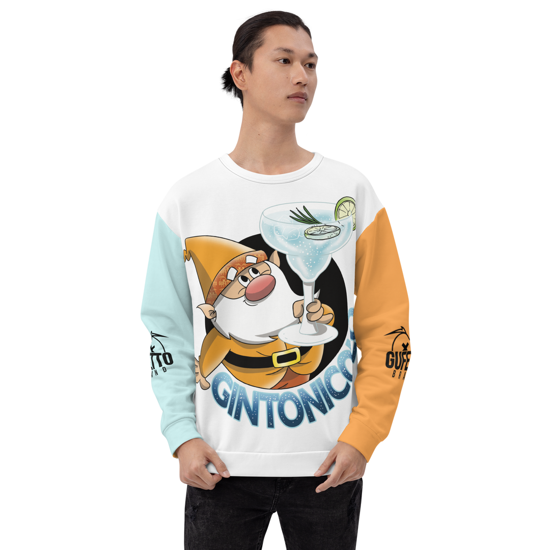 Felpa unisex Uomo/Donna GINTONICOLO - Gufetto Brand 