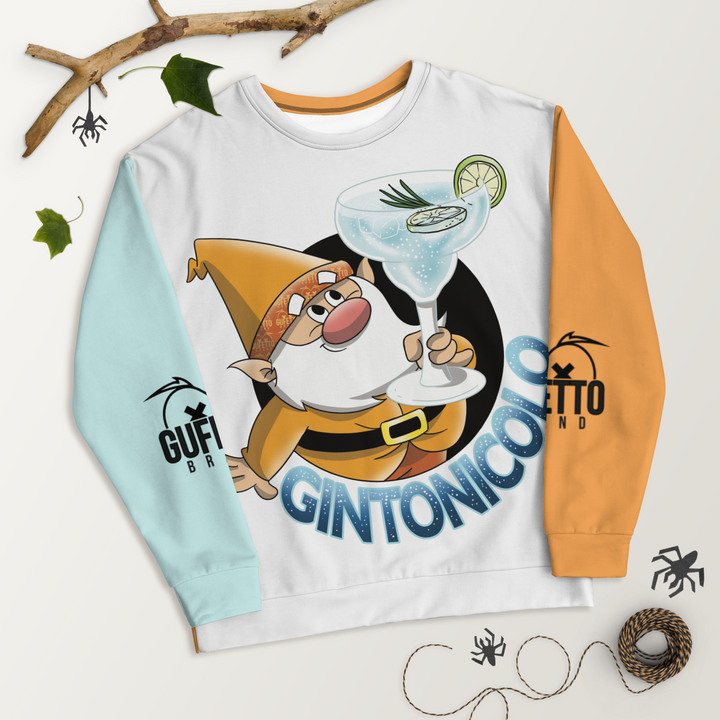 Felpa unisex Uomo/Donna GINTONICOLO - Gufetto Brand 