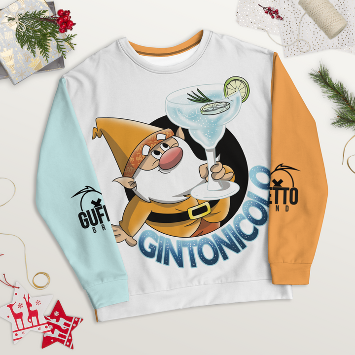 Felpa unisex Uomo/Donna GINTONICOLO - Gufetto Brand 