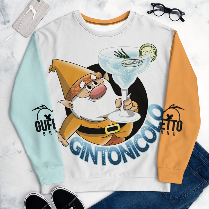 Felpa unisex Uomo/Donna GINTONICOLO - Gufetto Brand 