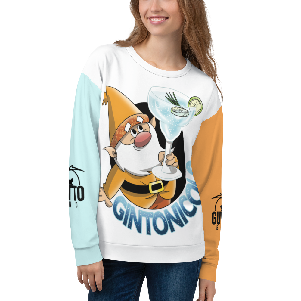 Felpa unisex Uomo/Donna GINTONICOLO - Gufetto Brand 