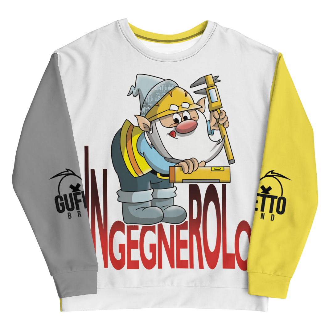 Felpa unisex Uomo/Donna INGEGNEROLO - Gufetto Brand 
