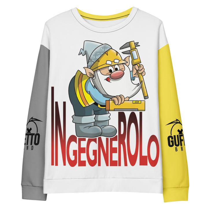 Felpa unisex Uomo/Donna INGEGNEROLO - Gufetto Brand 