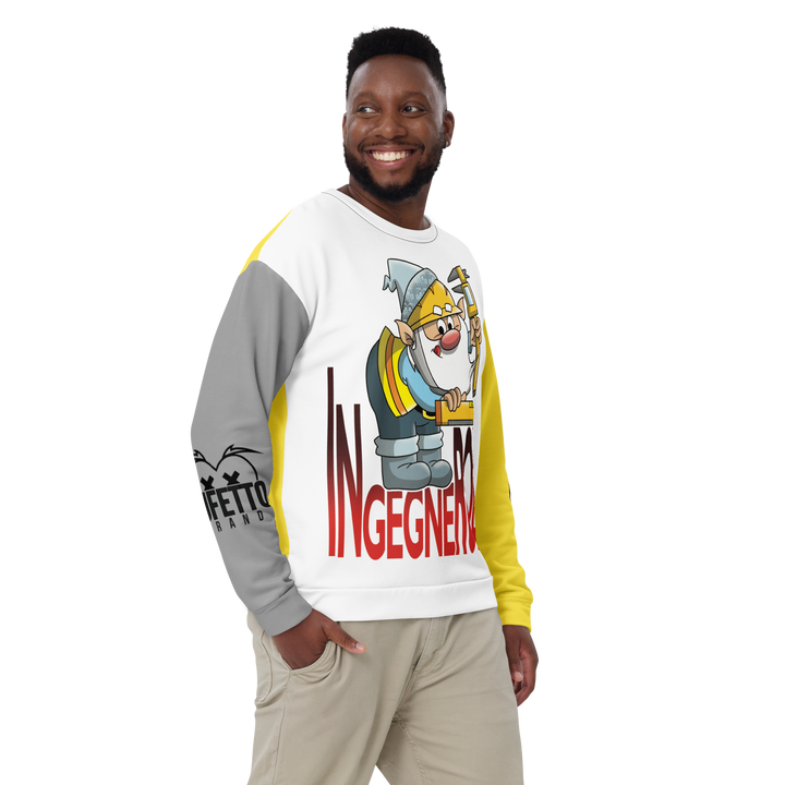 Felpa unisex Uomo/Donna INGEGNEROLO - Gufetto Brand 