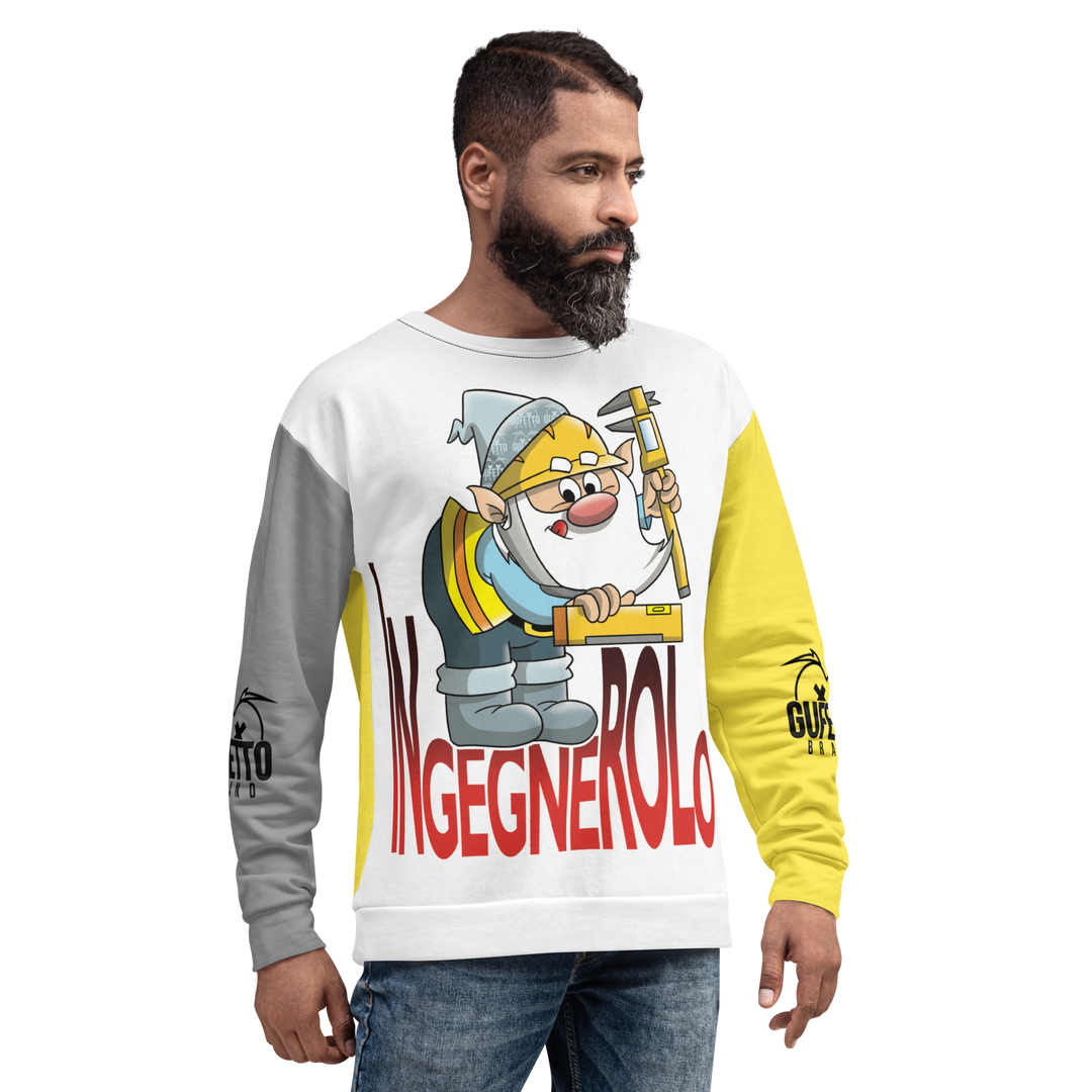 Felpa unisex Uomo/Donna INGEGNEROLO - Gufetto Brand 