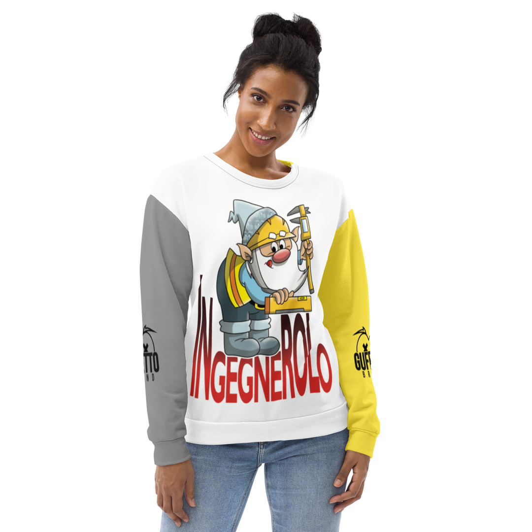 Felpa unisex Uomo/Donna INGEGNEROLO - Gufetto Brand 
