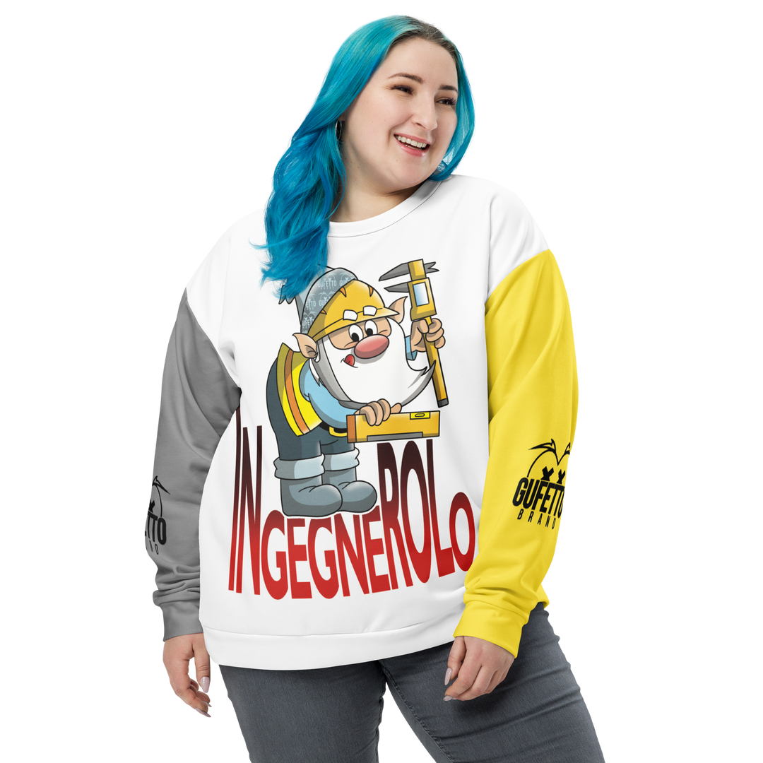 Felpa unisex Uomo/Donna INGEGNEROLO - Gufetto Brand 