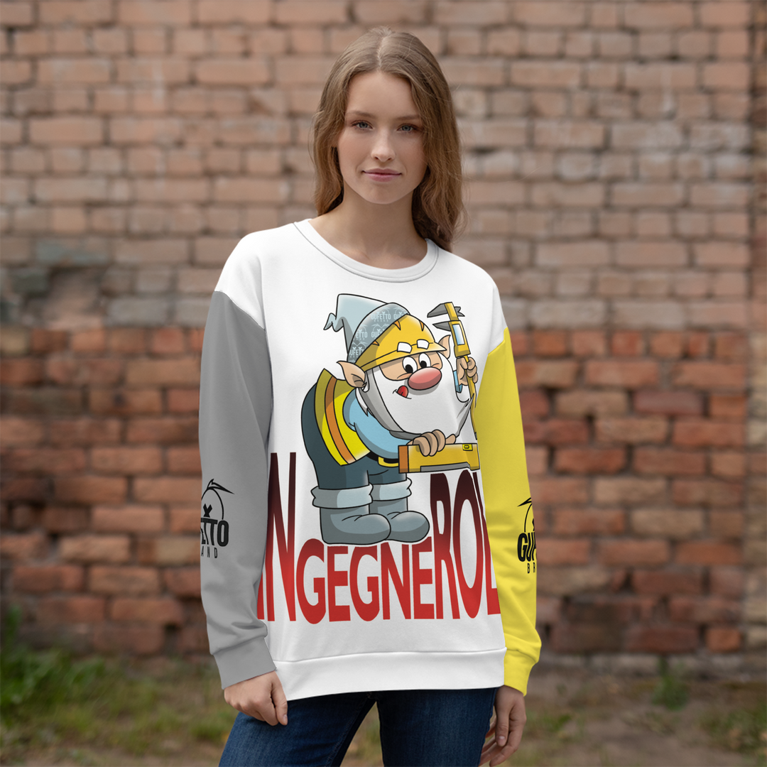 Felpa unisex Uomo/Donna INGEGNEROLO - Gufetto Brand 