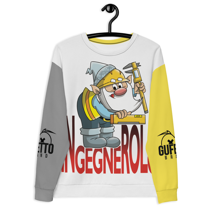 Felpa unisex Uomo/Donna INGEGNEROLO - Gufetto Brand 