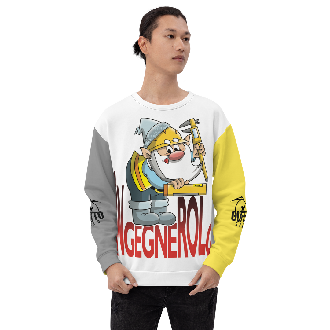 Felpa unisex Uomo/Donna INGEGNEROLO - Gufetto Brand 