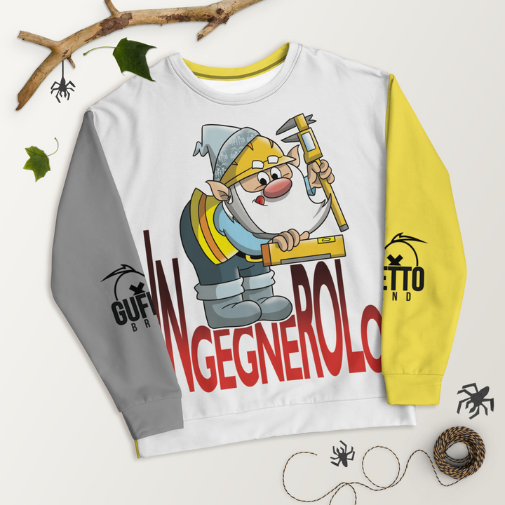 Felpa unisex Uomo/Donna INGEGNEROLO - Gufetto Brand 