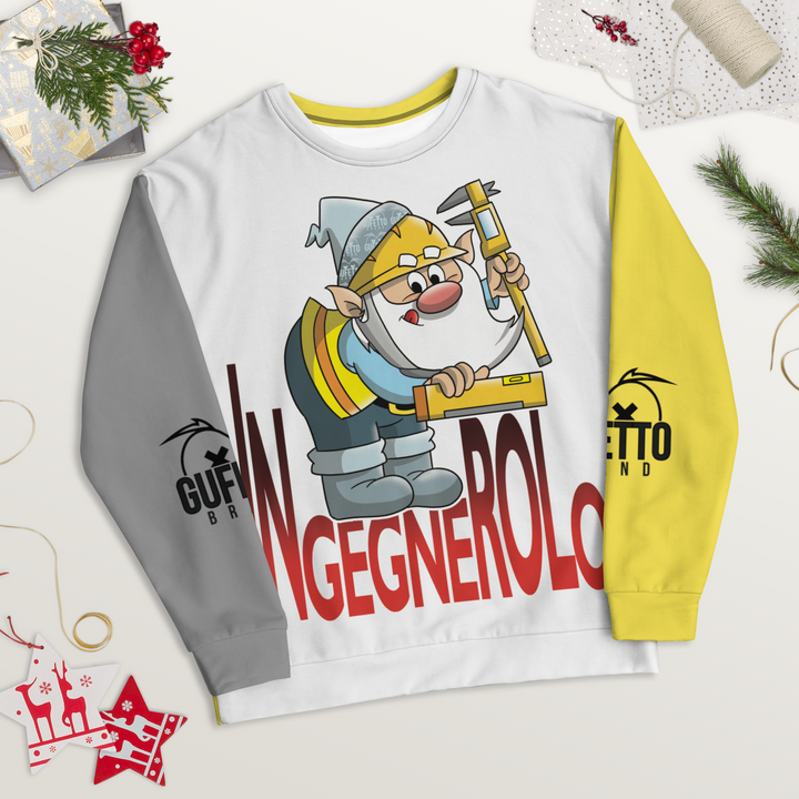 Felpa unisex Uomo/Donna INGEGNEROLO - Gufetto Brand 
