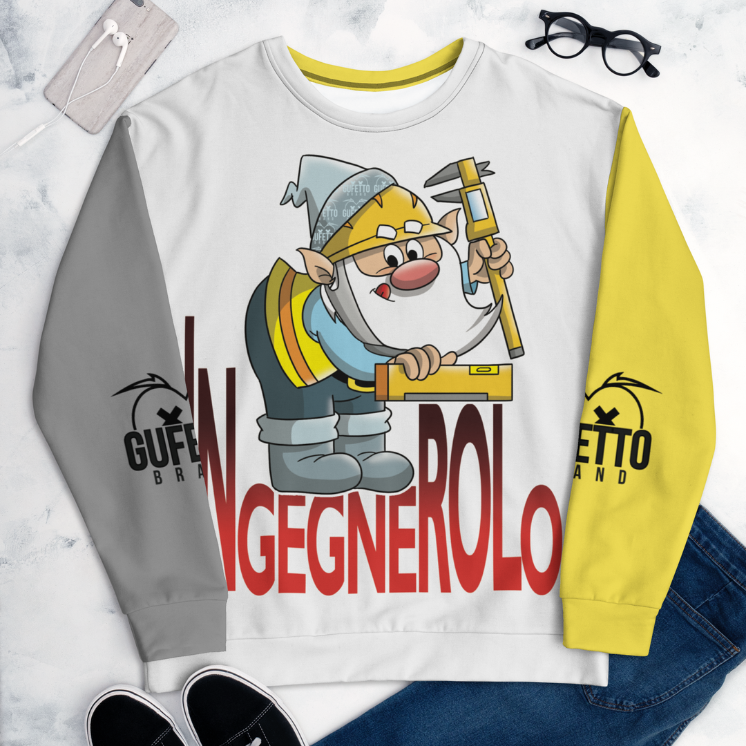 Felpa unisex Uomo/Donna INGEGNEROLO - Gufetto Brand 
