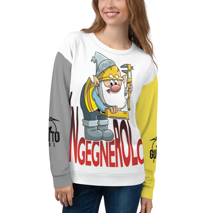 Felpa unisex Uomo/Donna INGEGNEROLO - Gufetto Brand 