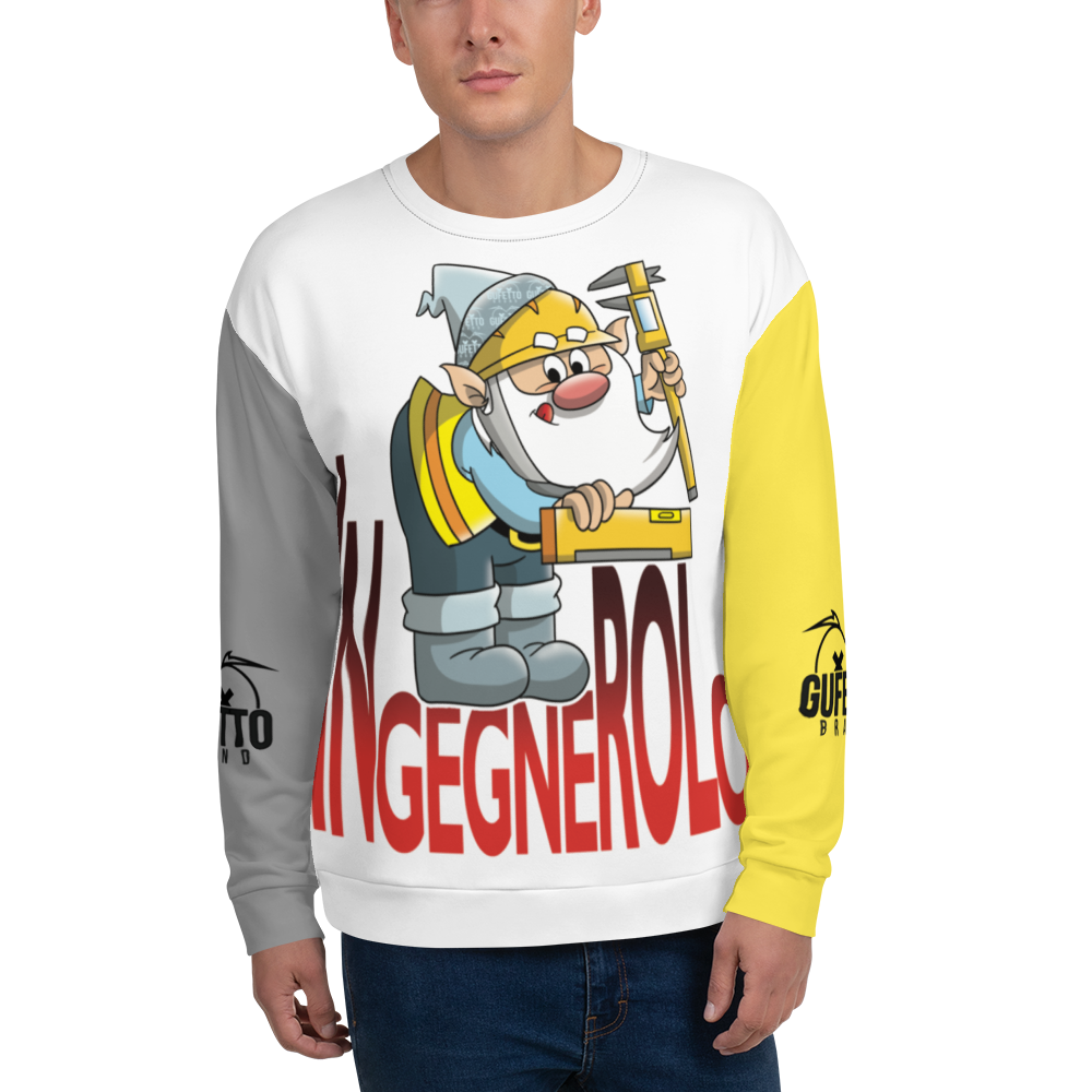 Felpa unisex Uomo/Donna INGEGNEROLO - Gufetto Brand 