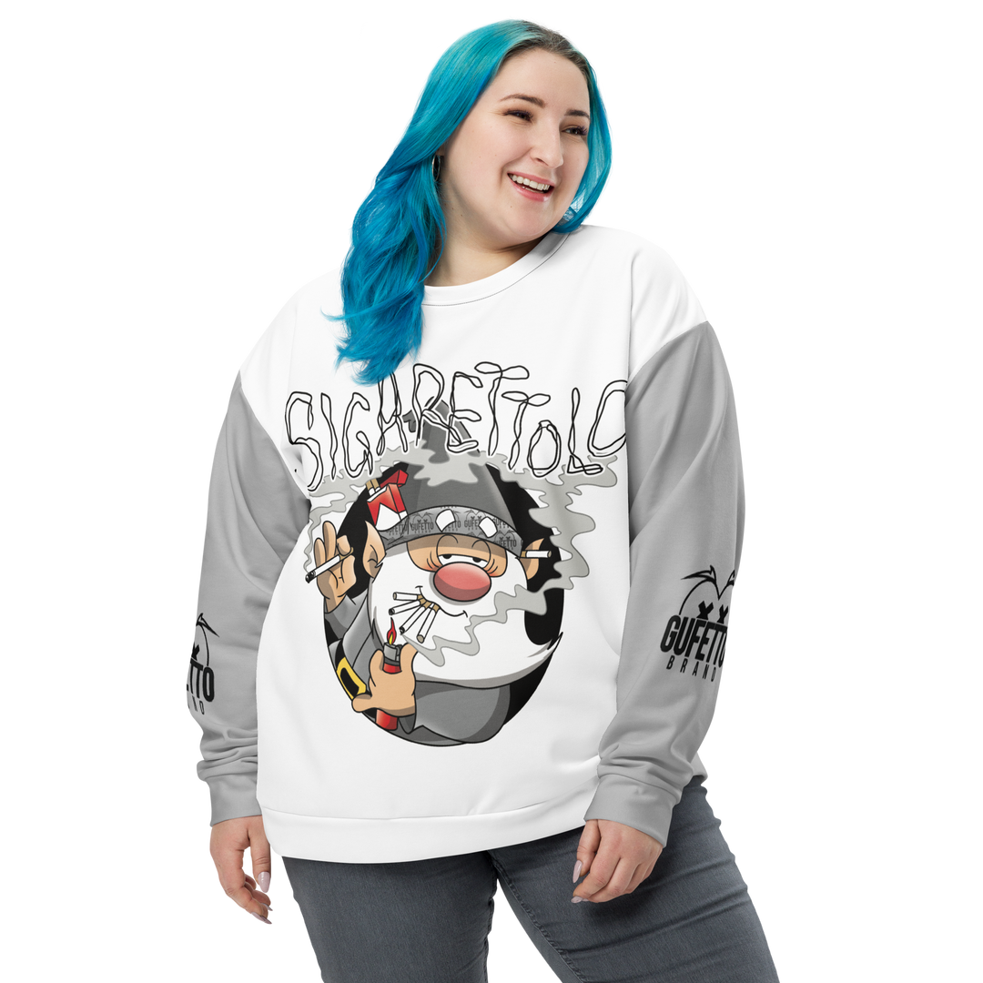 Felpa unisex Uomo/Donna SIGARETTOLO - Gufetto Brand 