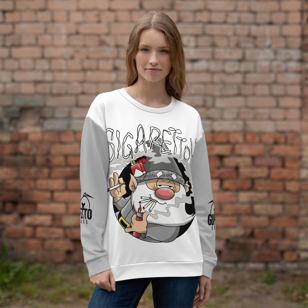 Felpa unisex Uomo/Donna SIGARETTOLO - Gufetto Brand 