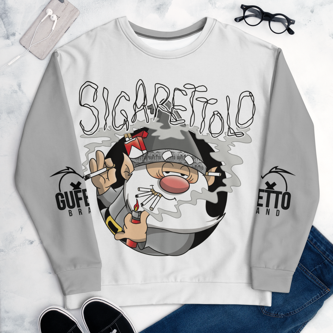 Felpa unisex Uomo/Donna SIGARETTOLO - Gufetto Brand 