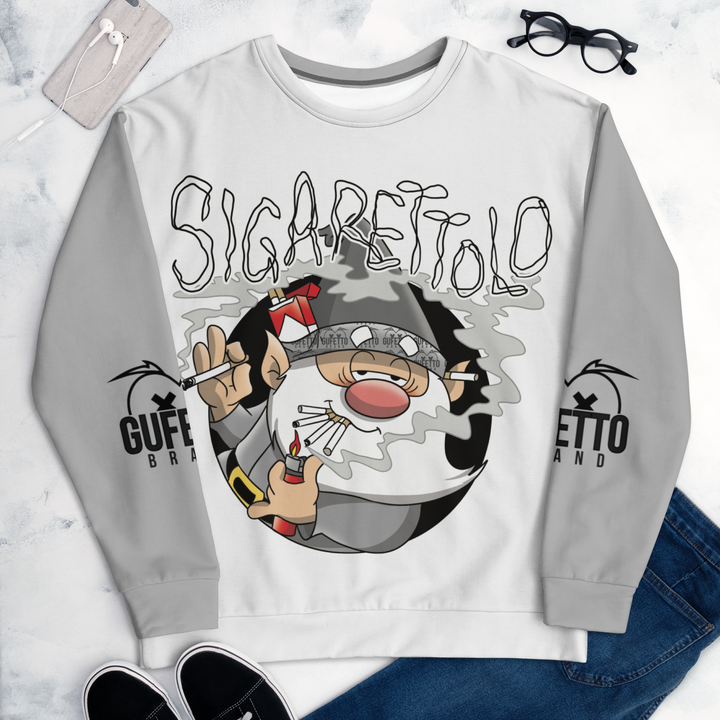 Felpa unisex Uomo/Donna SIGARETTOLO - Gufetto Brand 