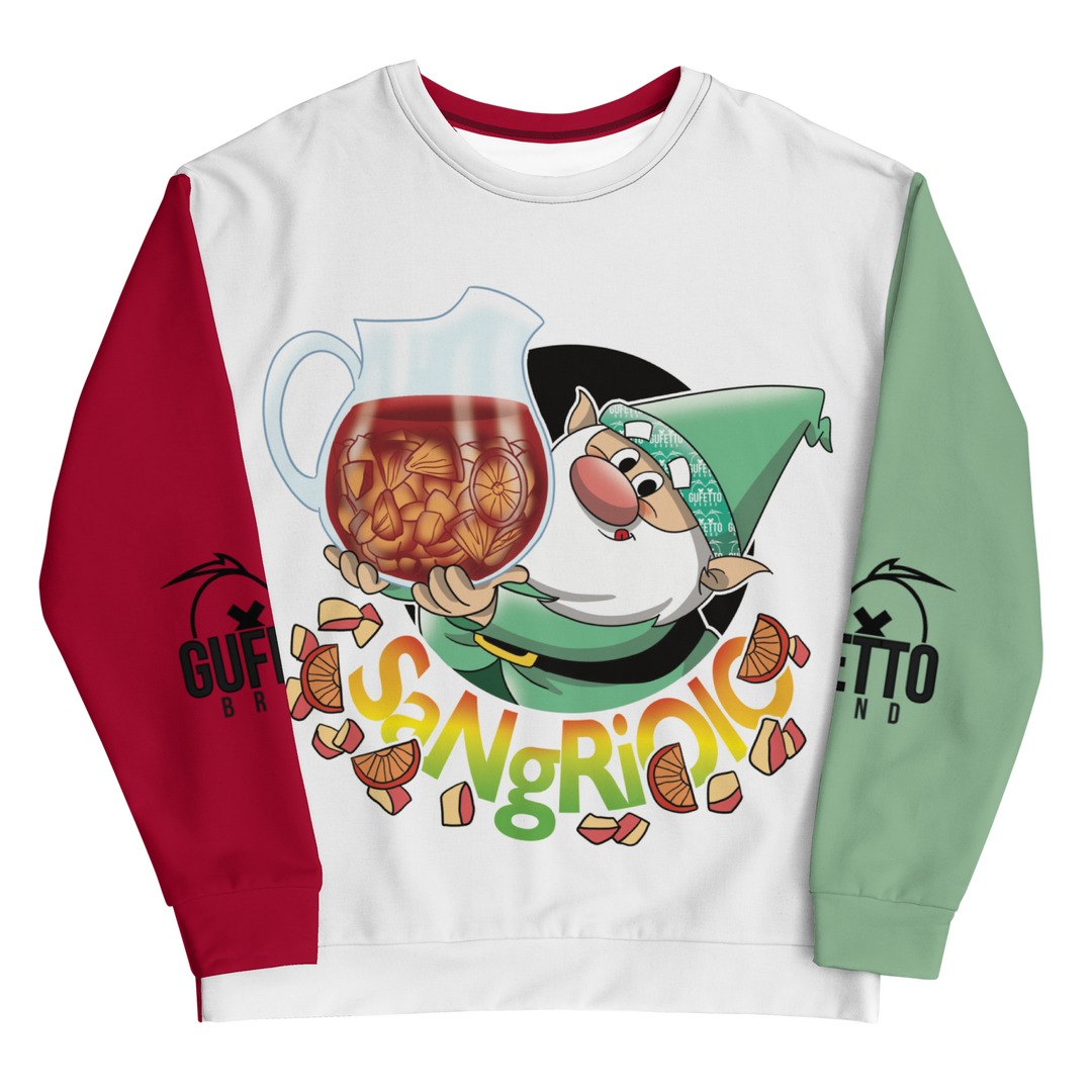 Felpa unisex Uomo/Donna SANGRIOLO - Gufetto Brand 