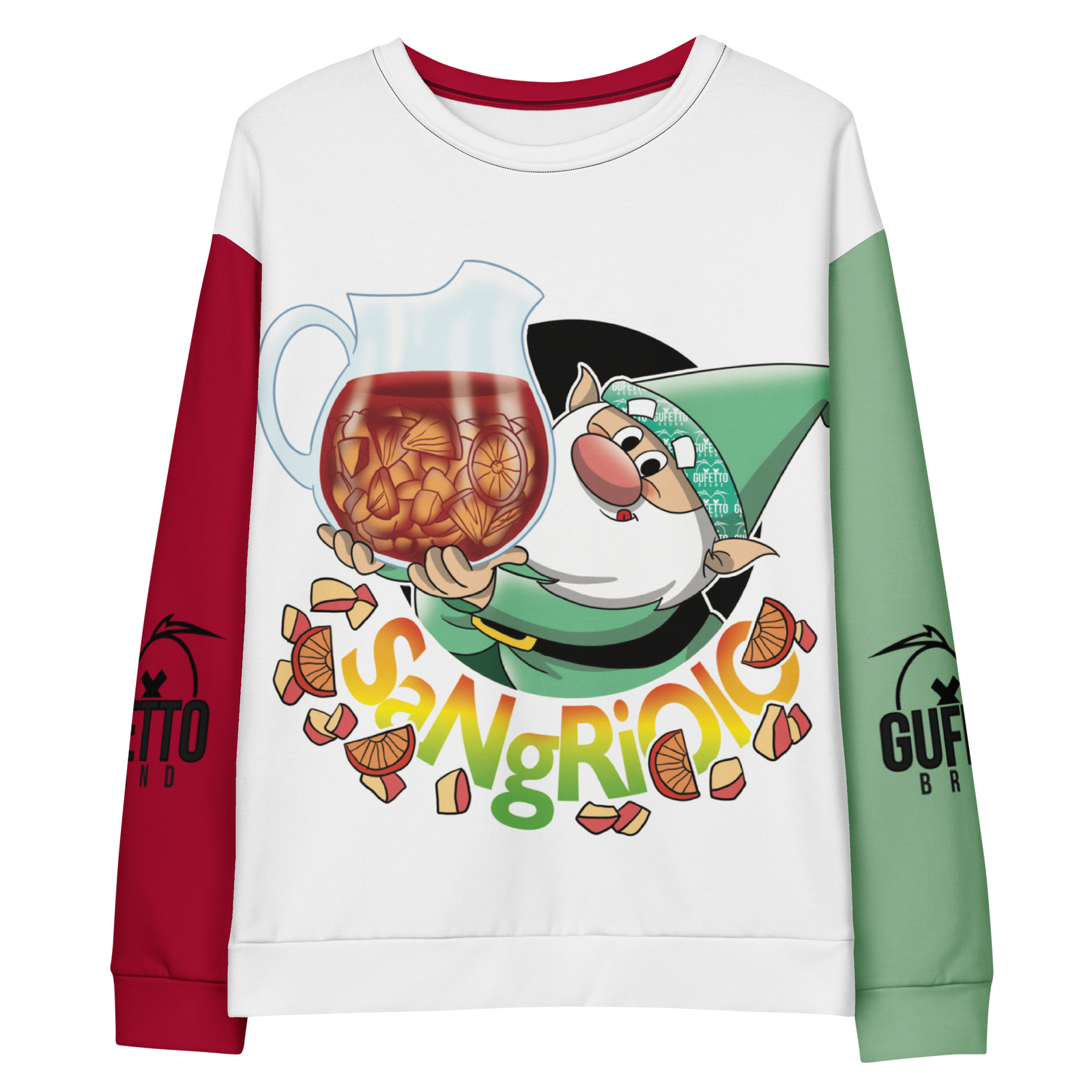 Felpa unisex Uomo/Donna SANGRIOLO - Gufetto Brand 