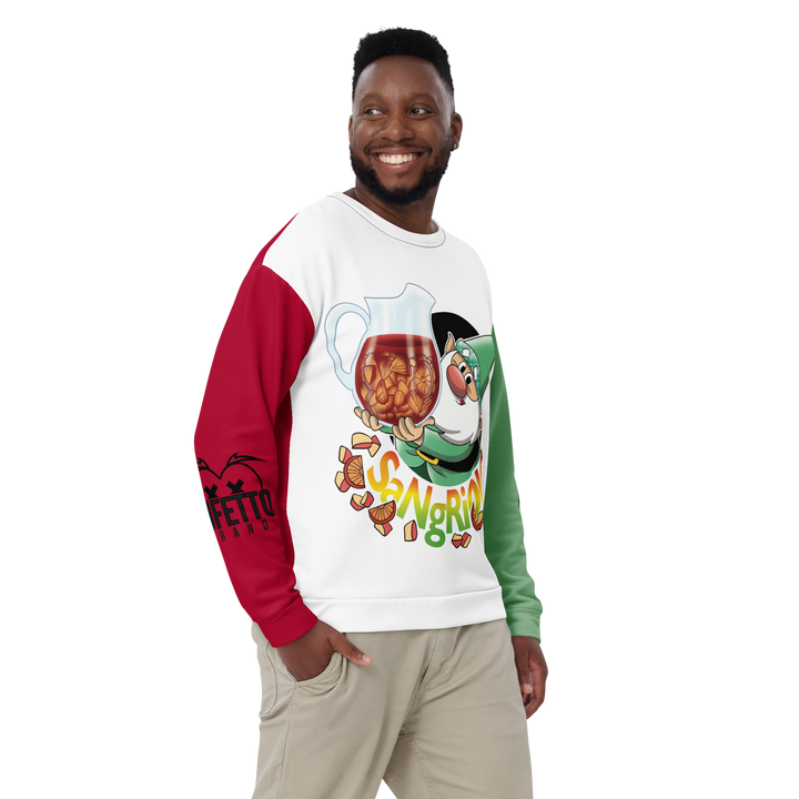 Felpa unisex Uomo/Donna SANGRIOLO - Gufetto Brand 