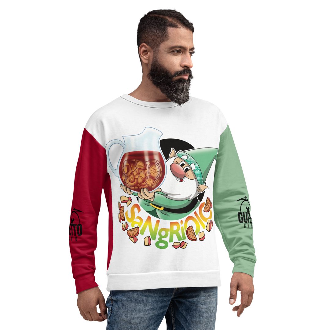 Felpa unisex Uomo/Donna SANGRIOLO - Gufetto Brand 