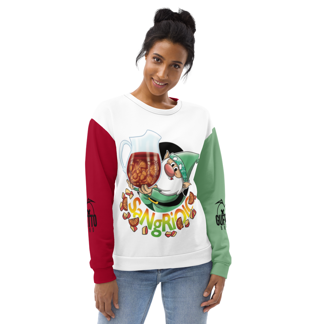 Felpa unisex Uomo/Donna SANGRIOLO - Gufetto Brand 