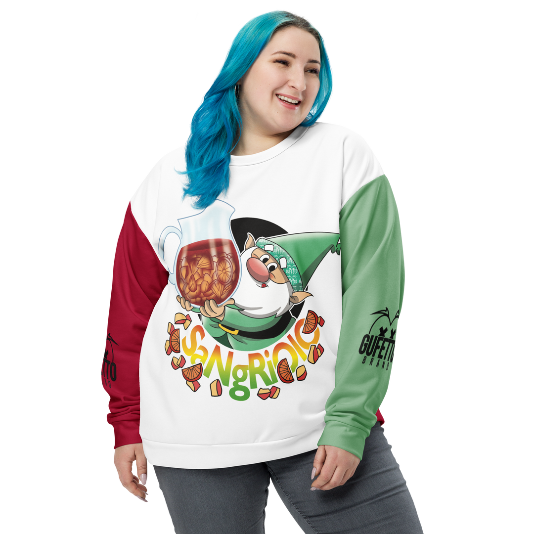 Felpa unisex Uomo/Donna SANGRIOLO - Gufetto Brand 