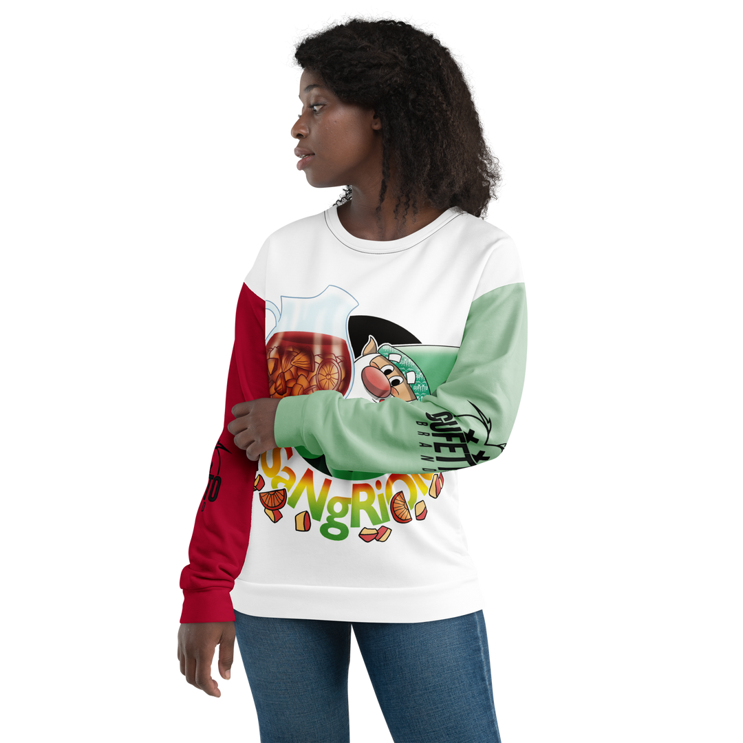 Felpa unisex Uomo/Donna SANGRIOLO - Gufetto Brand 