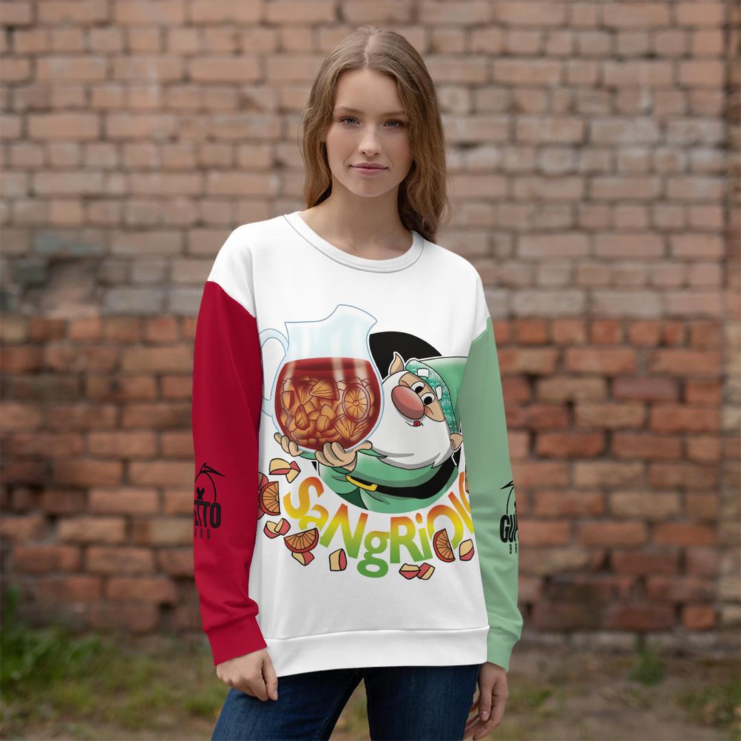 Felpa unisex Uomo/Donna SANGRIOLO - Gufetto Brand 