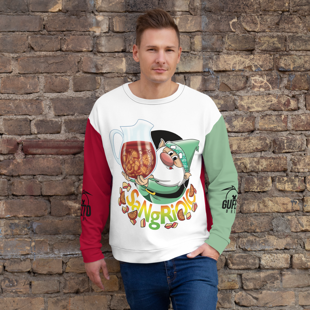 Felpa unisex Uomo/Donna SANGRIOLO - Gufetto Brand 