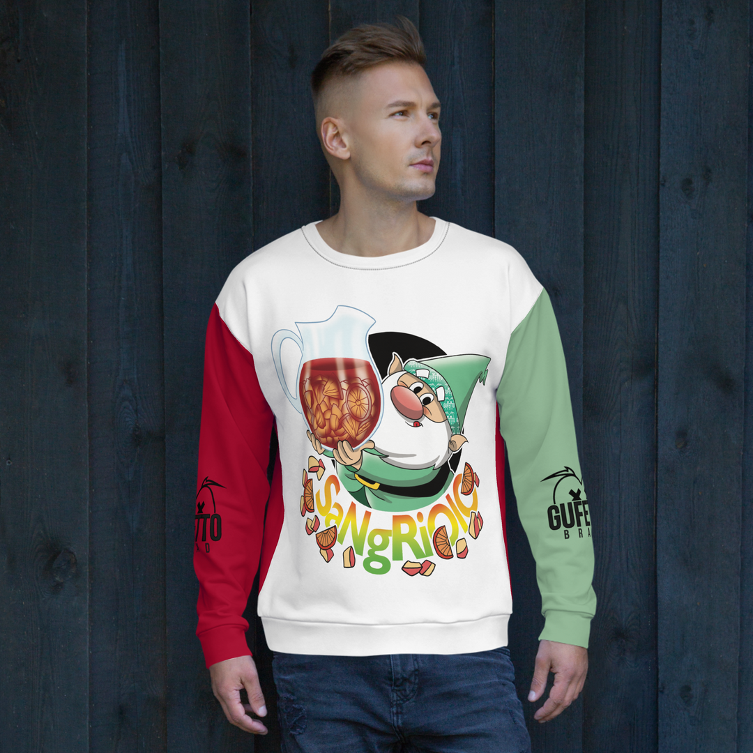 Felpa unisex Uomo/Donna SANGRIOLO - Gufetto Brand 