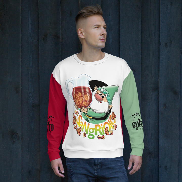 Felpa unisex Uomo/Donna SANGRIOLO - Gufetto Brand 