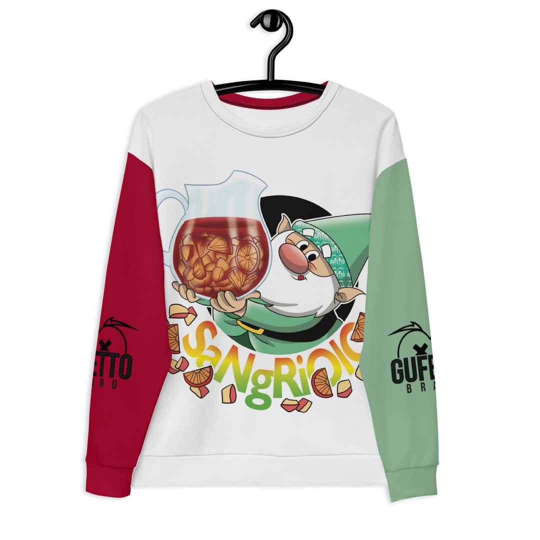 Felpa unisex Uomo/Donna SANGRIOLO - Gufetto Brand 