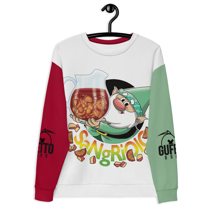 Felpa unisex Uomo/Donna SANGRIOLO - Gufetto Brand 