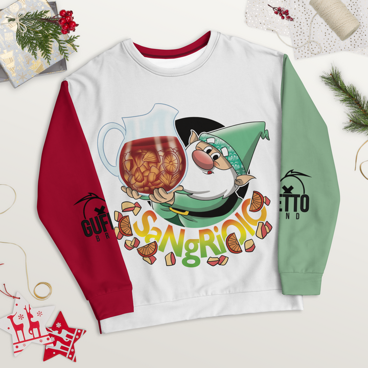 Felpa unisex Uomo/Donna SANGRIOLO - Gufetto Brand 