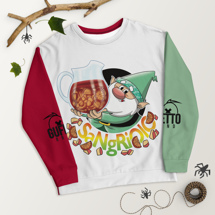 Felpa unisex Uomo/Donna SANGRIOLO - Gufetto Brand 