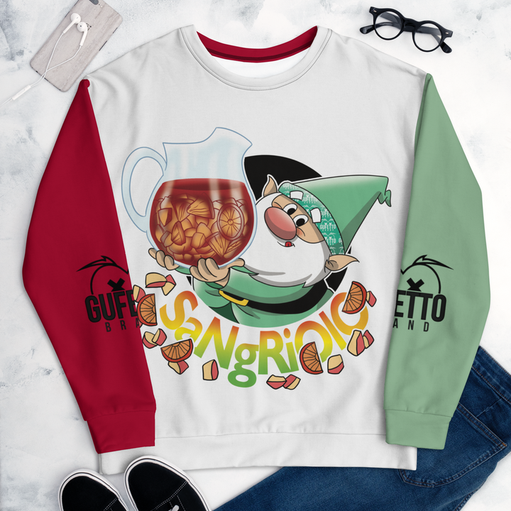 Felpa unisex Uomo/Donna SANGRIOLO - Gufetto Brand 