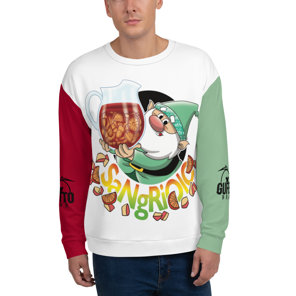 Felpa unisex Uomo/Donna SANGRIOLO - Gufetto Brand 