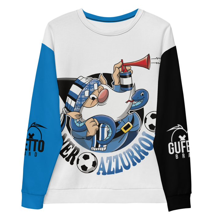 Felpa unisex Uomo/Donna NEROAZZURROLO - Gufetto Brand 